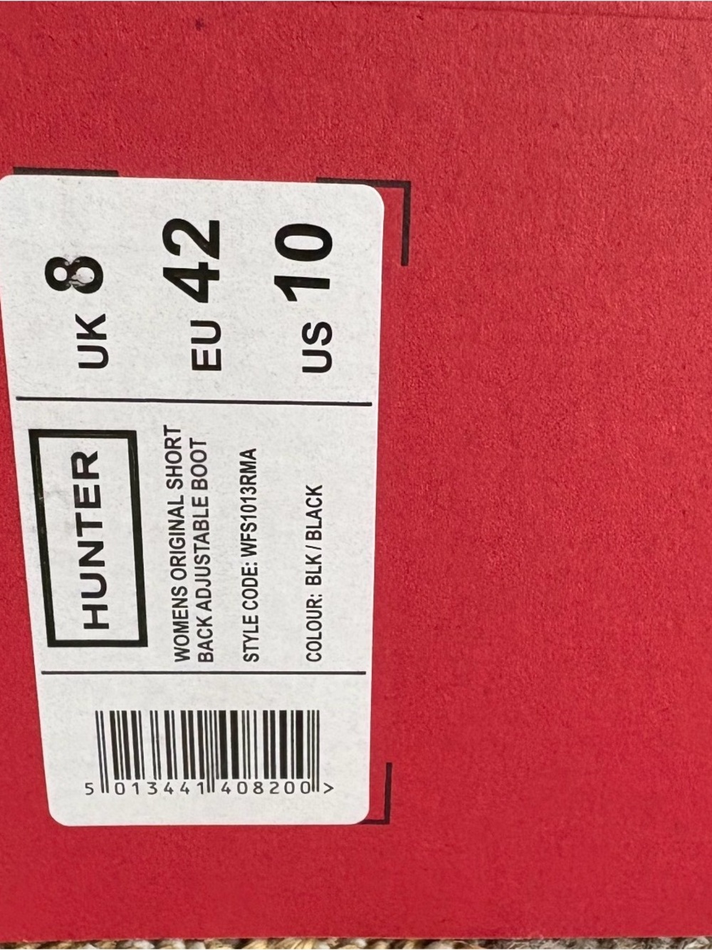 Hunter original Black Matte Short Rain Boots Side Buckle size 10 NEW WITH BOX - Picture 7 of 8